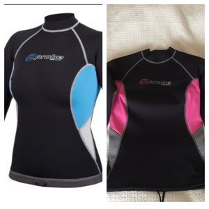 Probe Neofleece Black/Pink Wetsuit Top M/8